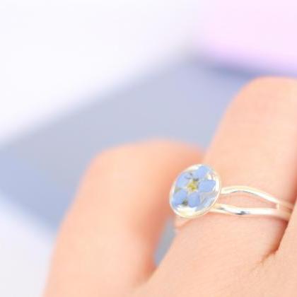 Forget Me Not Ring Mini, Memorial Gift Jewelry,..