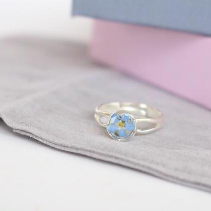 Forget Me Not Ring Mini, Memorial Gift Jewelry,..