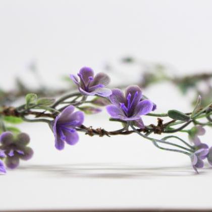 Lavender Flower Girl Crown, Purple Flower Girl..