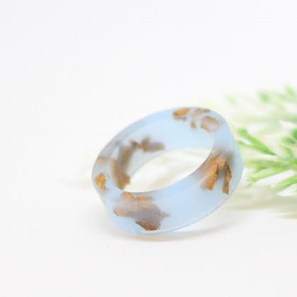 Blue Resin Ring, Anniversary Gifts For Wife, Rings..