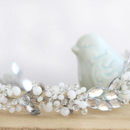 Hair Vine Wedding Crystal , Bridal Headpiece..