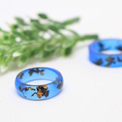 Navy Blue Ring, Cobalt Blue Ring, Stackable Rings..