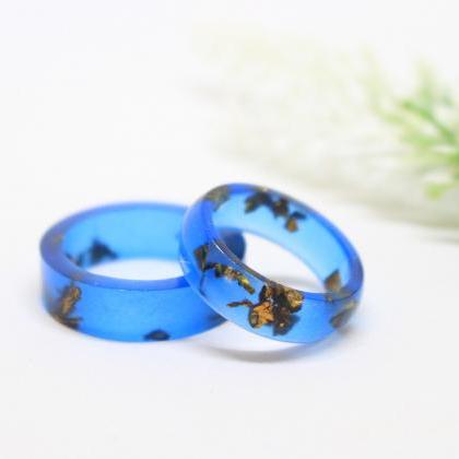 Navy Blue Ring, Cobalt Blue Ring, Stackable Rings..