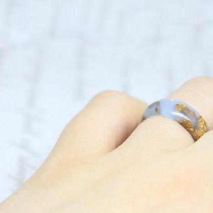 Anniversary Gift Ring Women, Stacking Resin Ring,..