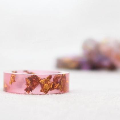 Pink Rings For Women, Resin Ring Pink, Resin..