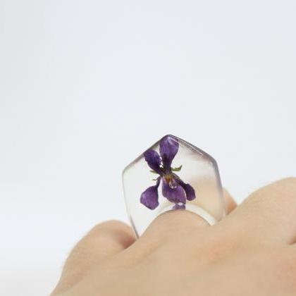 Violet Flower Ring, Real Violet Flowers, Flower..