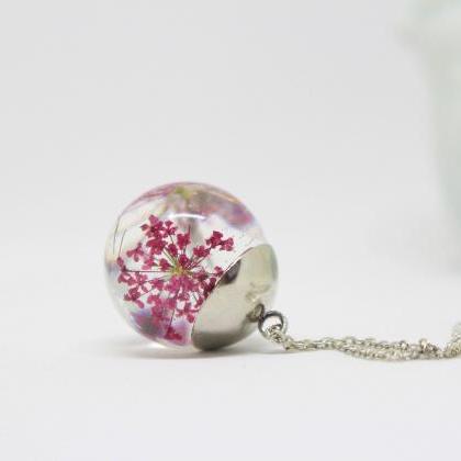 Real Flower Necklace , Birthday Gift Ideas For..