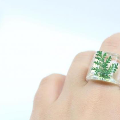 Anniversary Gift Rings From Pressed Flowers, Women..