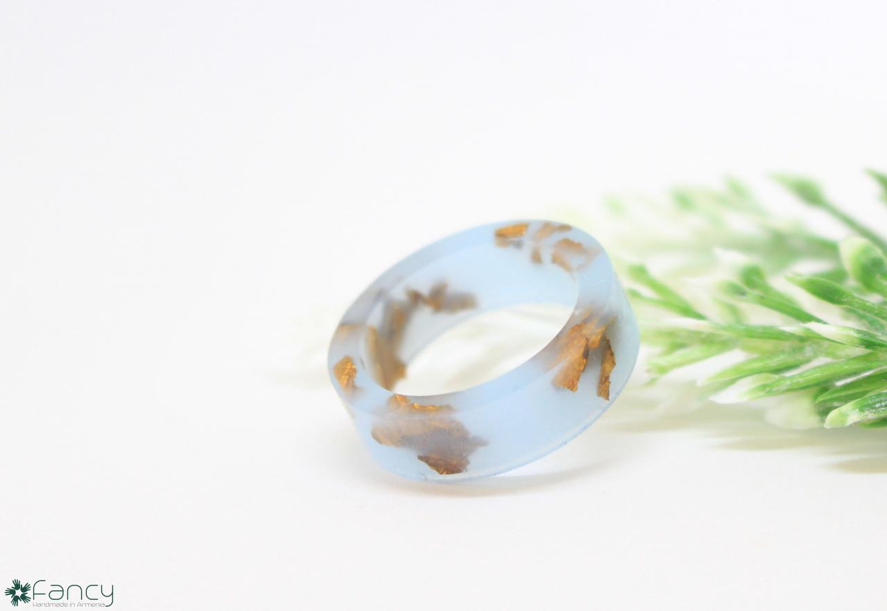 Blue Resin Ring, Anniversary Gifts For Wife, Rings For Gift, Blue Rings For Women, Blue Ring Bride, Thin Blue Ring, Blue Gift Ideas, Armenia