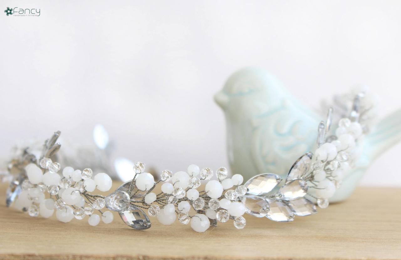 Hair Vine Wedding Crystal , Bridal Headpiece Swarovski 